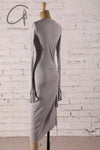 marc le bihan pleated dress 2847 E23 CHAMOIX